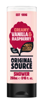 Original Source Vanilla & Raspberry Shower Gel 250ml Original Source Vanilla & Raspberry Shower Gel 250ml